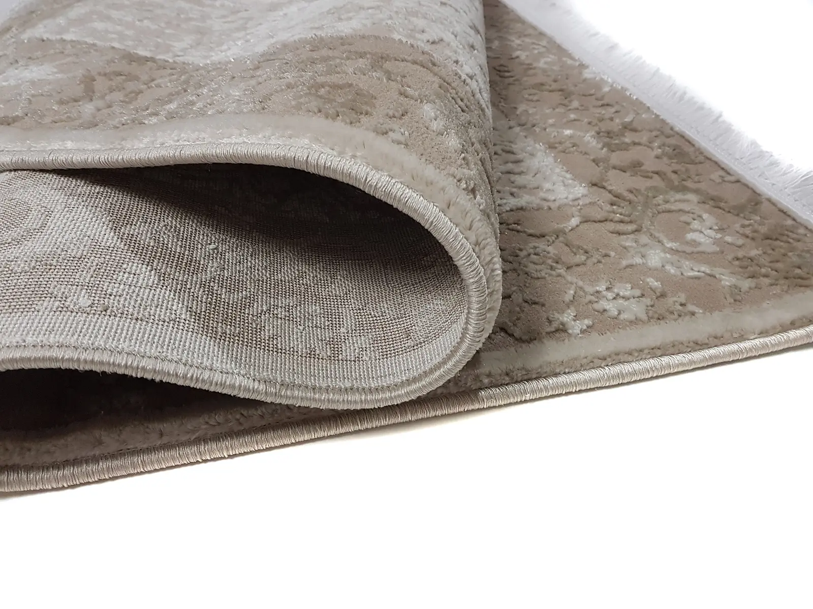Килим з комбінованим ворсом и термоусадкой Glacia beige 03977A