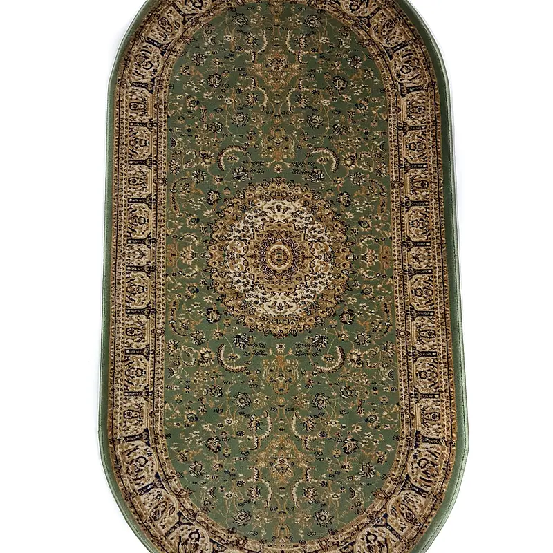 Класичний килим з поліестеру Argentum GREEN 6510A