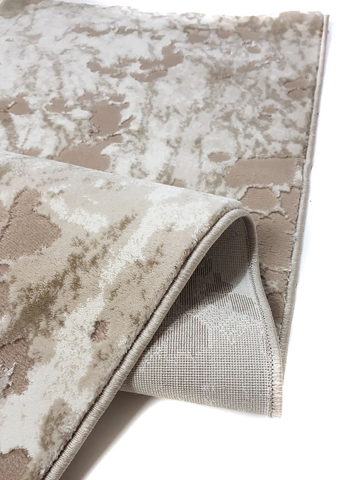 Килим з комбінованим ворсом и термоусадкой Glacia beige 03583B