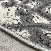 Килими з комбінованим ворсом и термо усадкой Nivara BEYAZ / A.GRİ 2503A