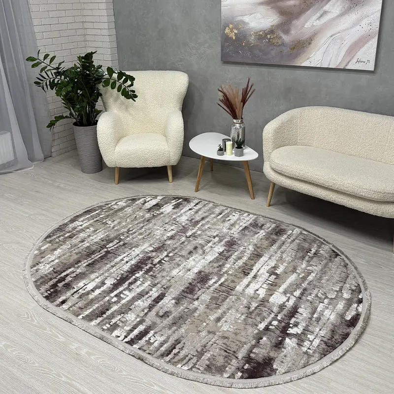 Килим з невисоким ворсом Vortex Бежевий з коричневим 2701B A.KAHVE / KREM