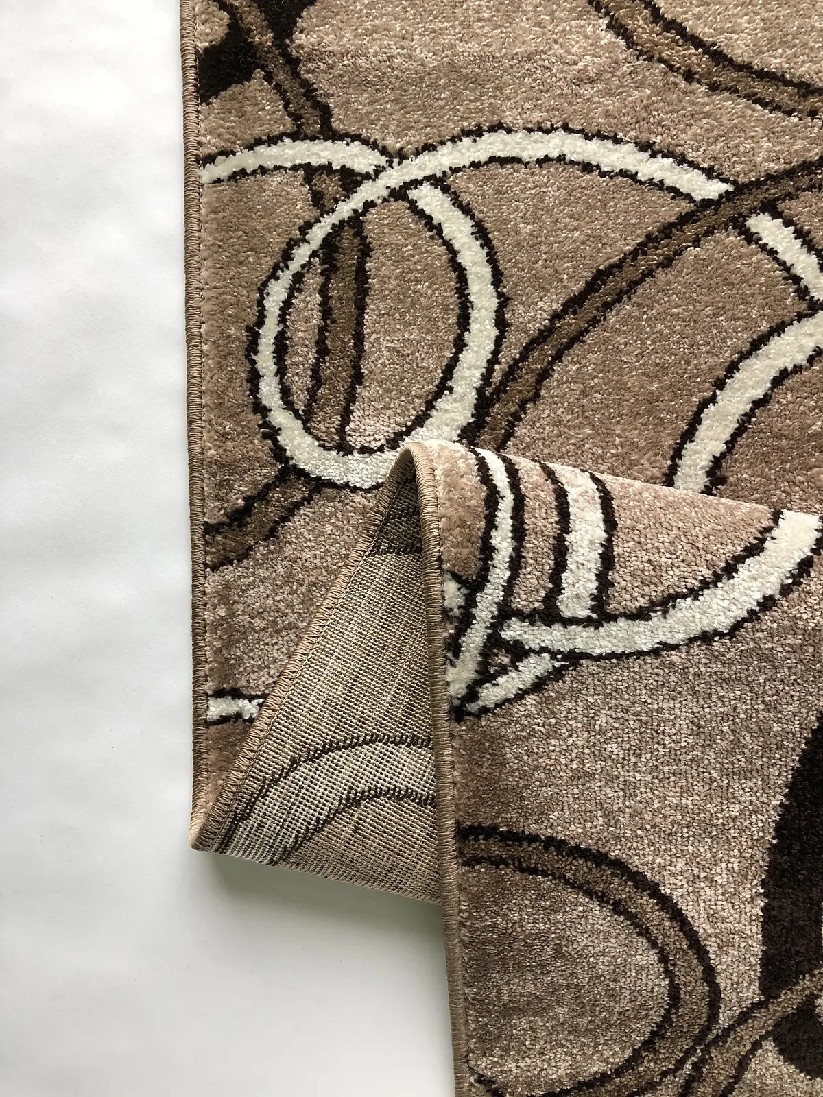 Килим фризе з невисоким ворсом Macio бежевий Beige 02793A
