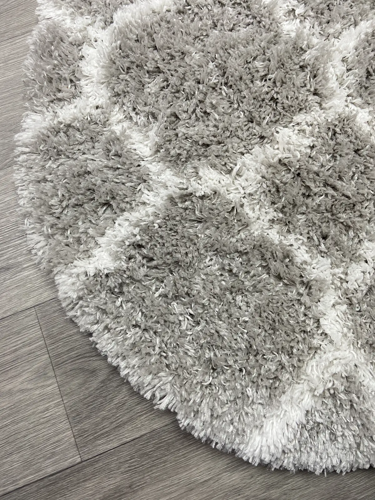 Пухнастий килим Quietis Gray P543A
