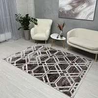 Килим з невисоким ворсом Vortex Бежевий з коричневим 2740G A.KAHVE / KREM