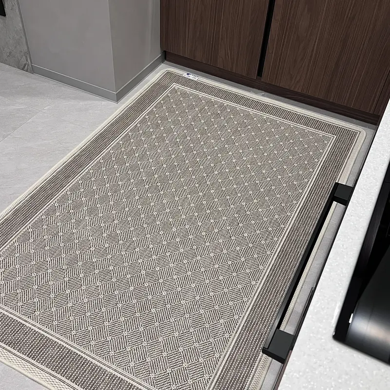 Безворсовий килим на гумовій основі універсальний Versa бежевий 1944/111