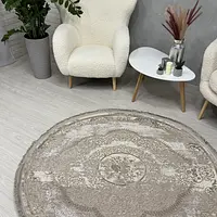 Килим з комбінованим ворсом и термоусадкой Glacia BEIGE 08352A