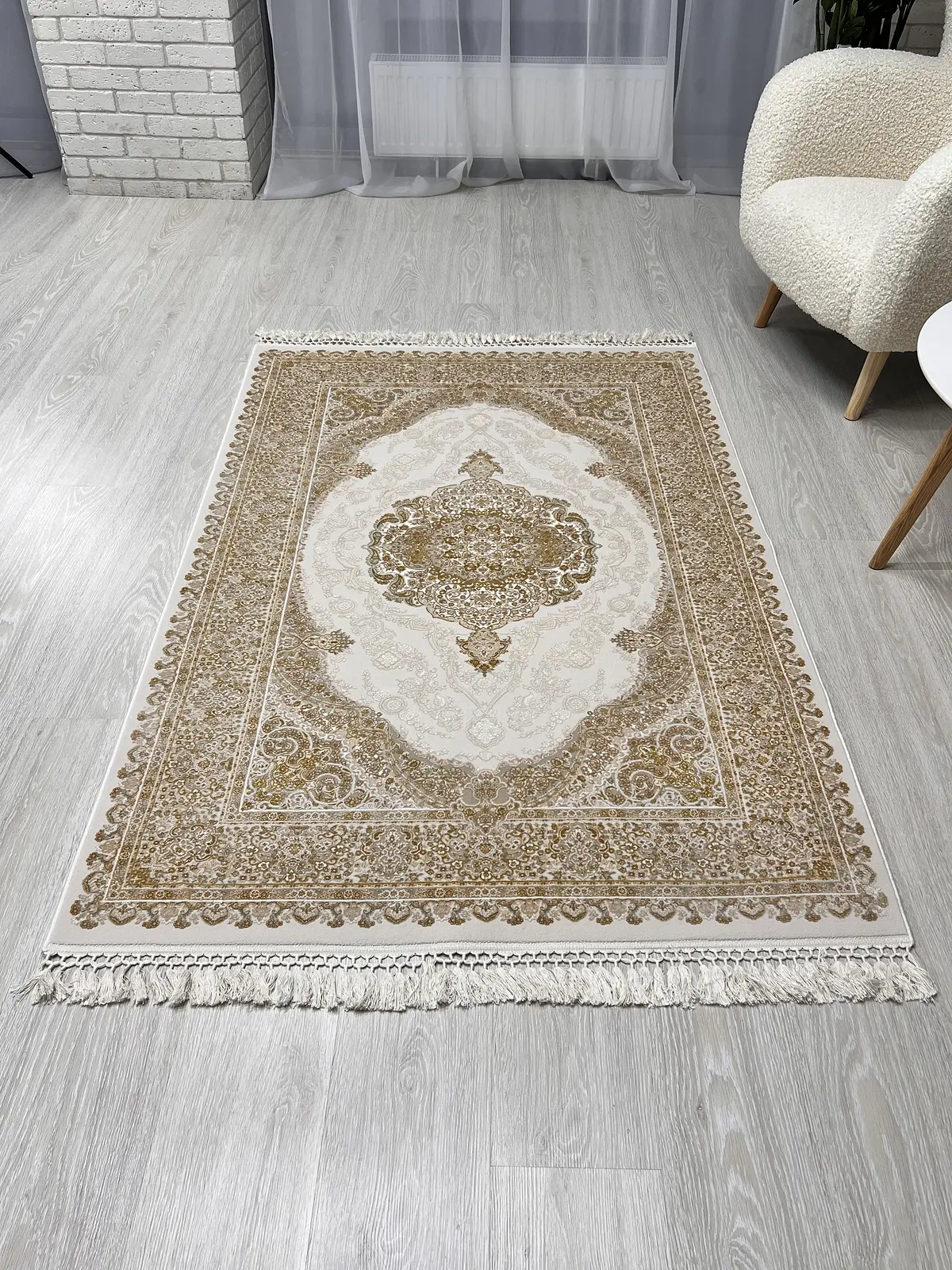 Килим з бамбукової нитки Heritex Imperia Золотий 1770