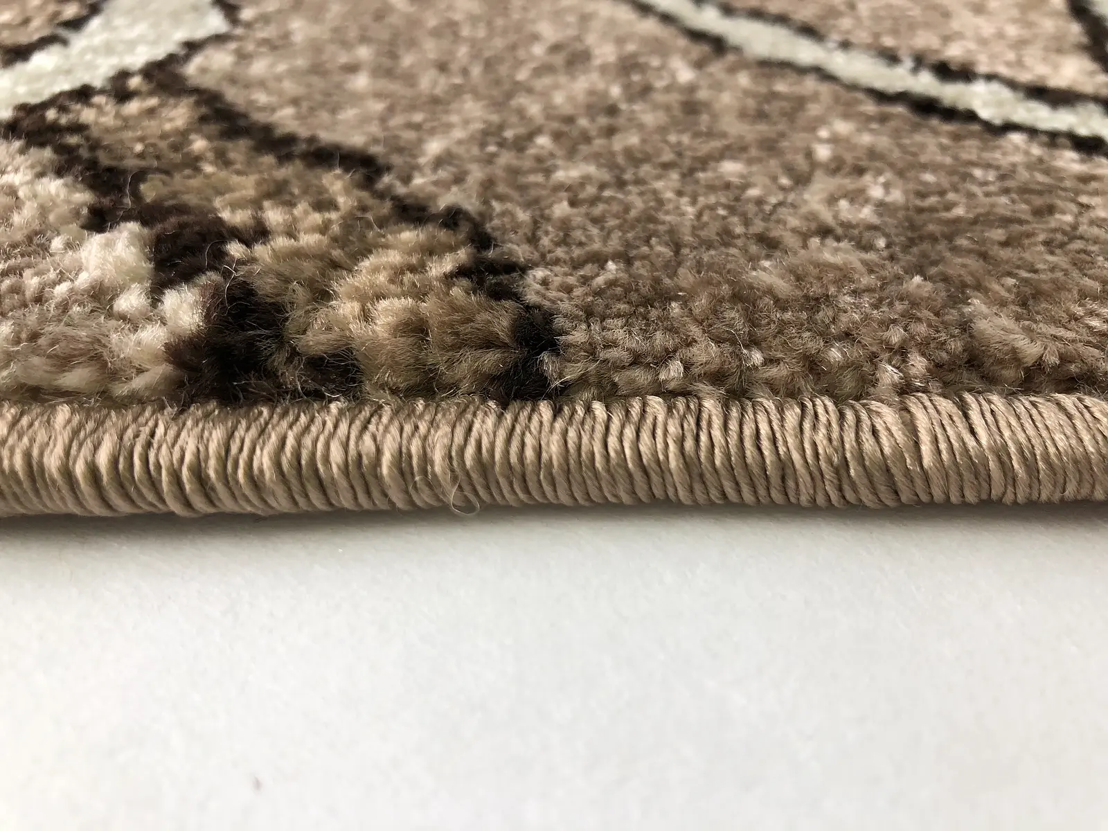 Килим фризе з невисоким ворсом Macio бежевий Beige 02793A