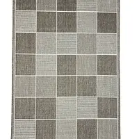 Безворсовий килим на гумовій основі універсальний Versa бежевий 19697/111