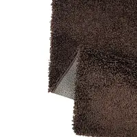 Пухнастий килим Plumis Lux DARK BROWN 6365A