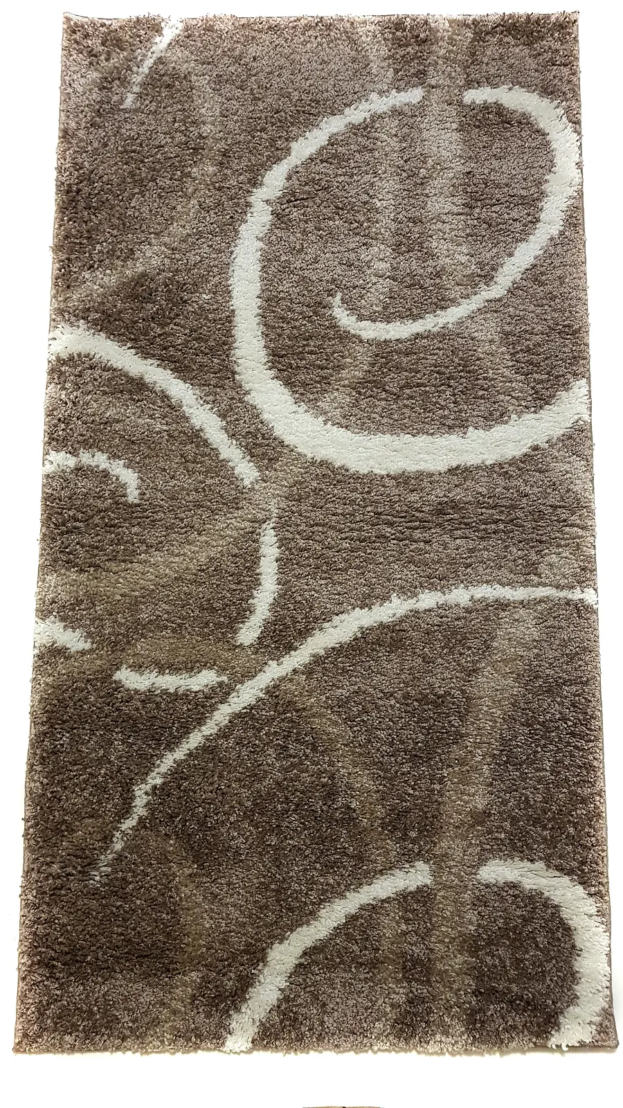 Пухнастий килим Plumis коричневий brown 045283