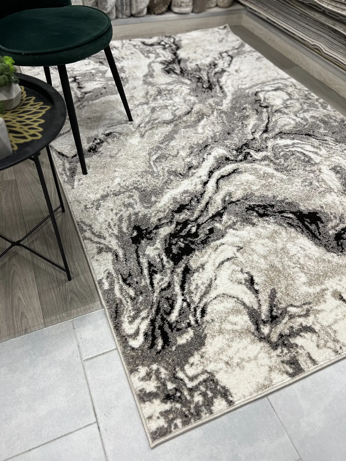 Килим фризе з невисоким ворсом Lumis Cream 08828B