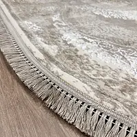 Килим з комбінованим ворсом и термоусадкой Glacia BEIGE 08352A