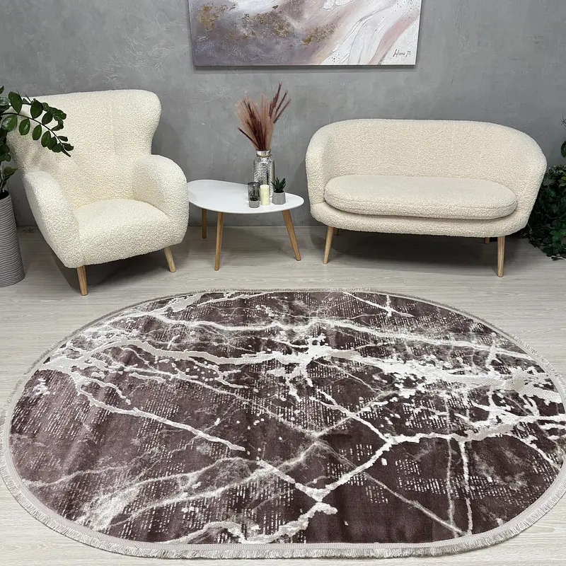 Килим з невисоким ворсом Vortex Коричневий 4640A A.KAHVE / KAHVE