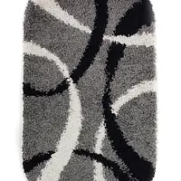 Пухнастий килим Plumis Lux Gray 7368A