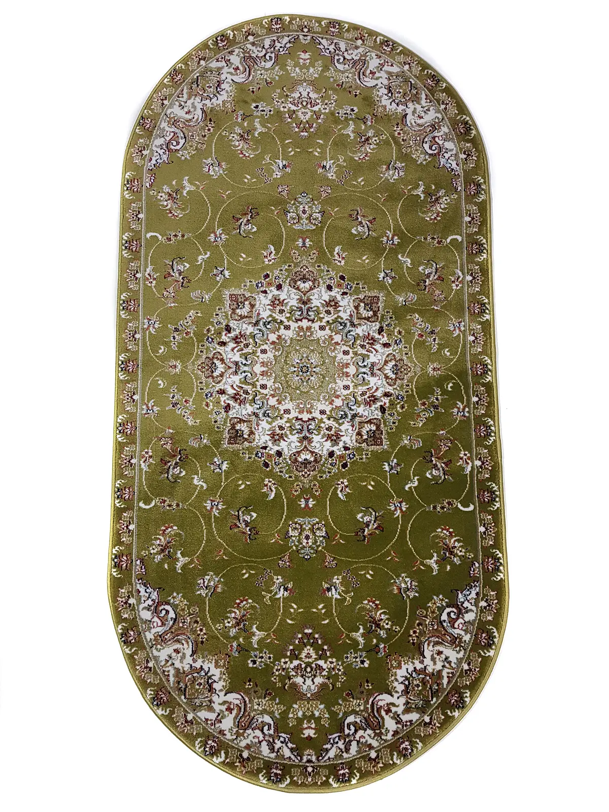 Класичний килим з поліестеру Argentum GREEN 1858Е