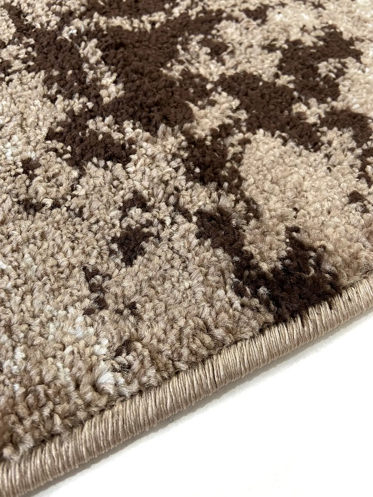 Килим фризе з невисоким ворсом Macio Beige 02618A