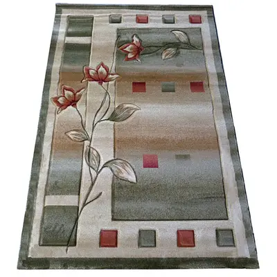 Килим високощільний з художественной стрижкой Elara Cream 5789D