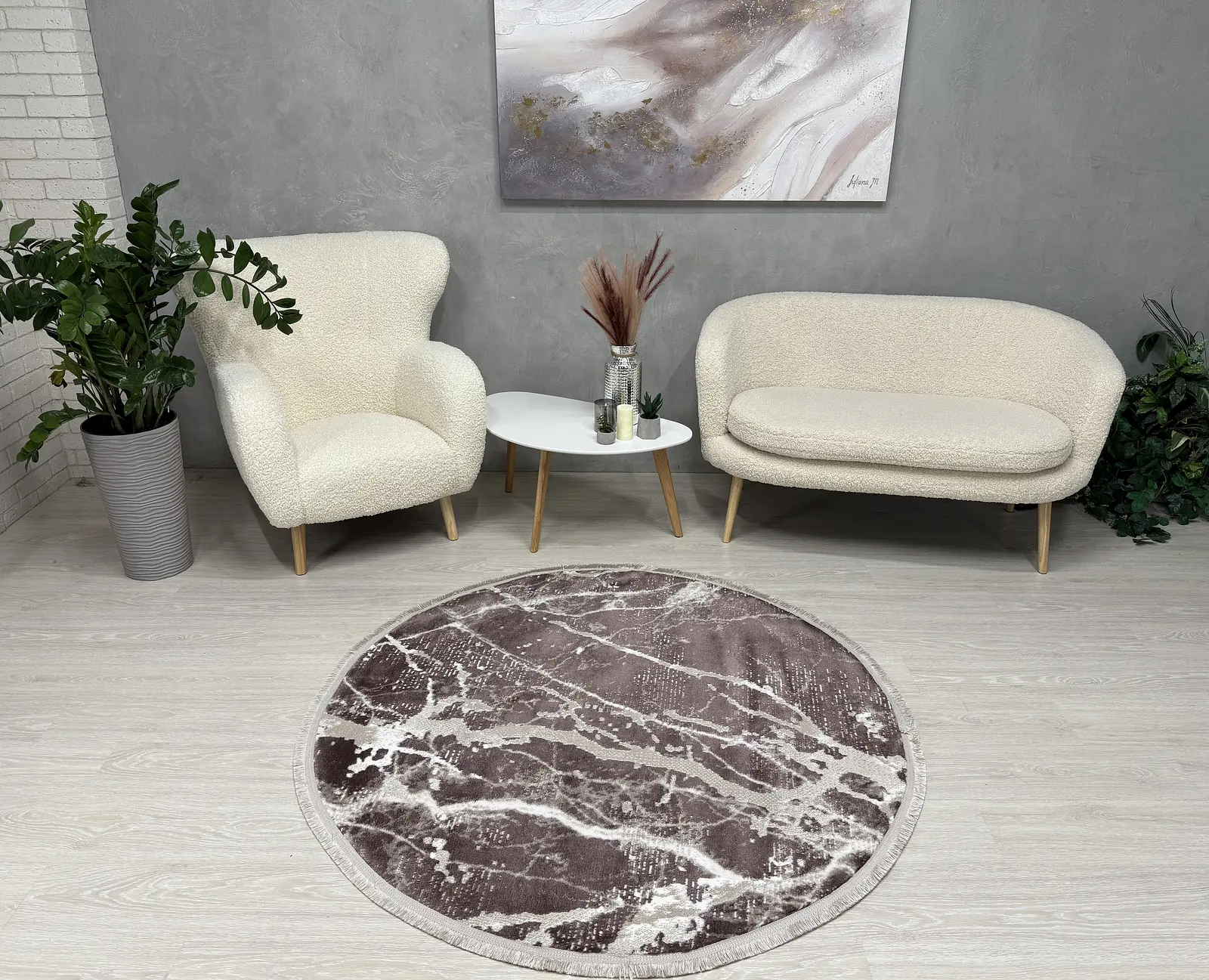 Килим з невисоким ворсом Vortex Коричневий 4640A A.KAHVE / KAHVE
