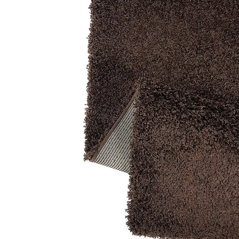 Пухнастий килим Plumis Lux DARK BROWN 6365A