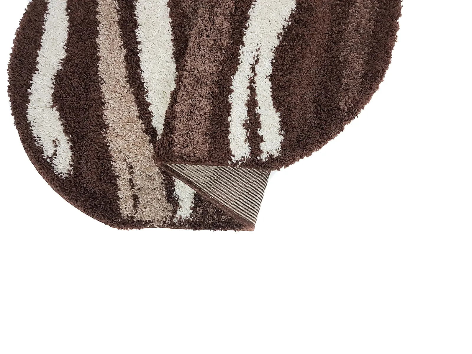 Ворсистий килимок Plush Loop DARK BROWN 8014A
