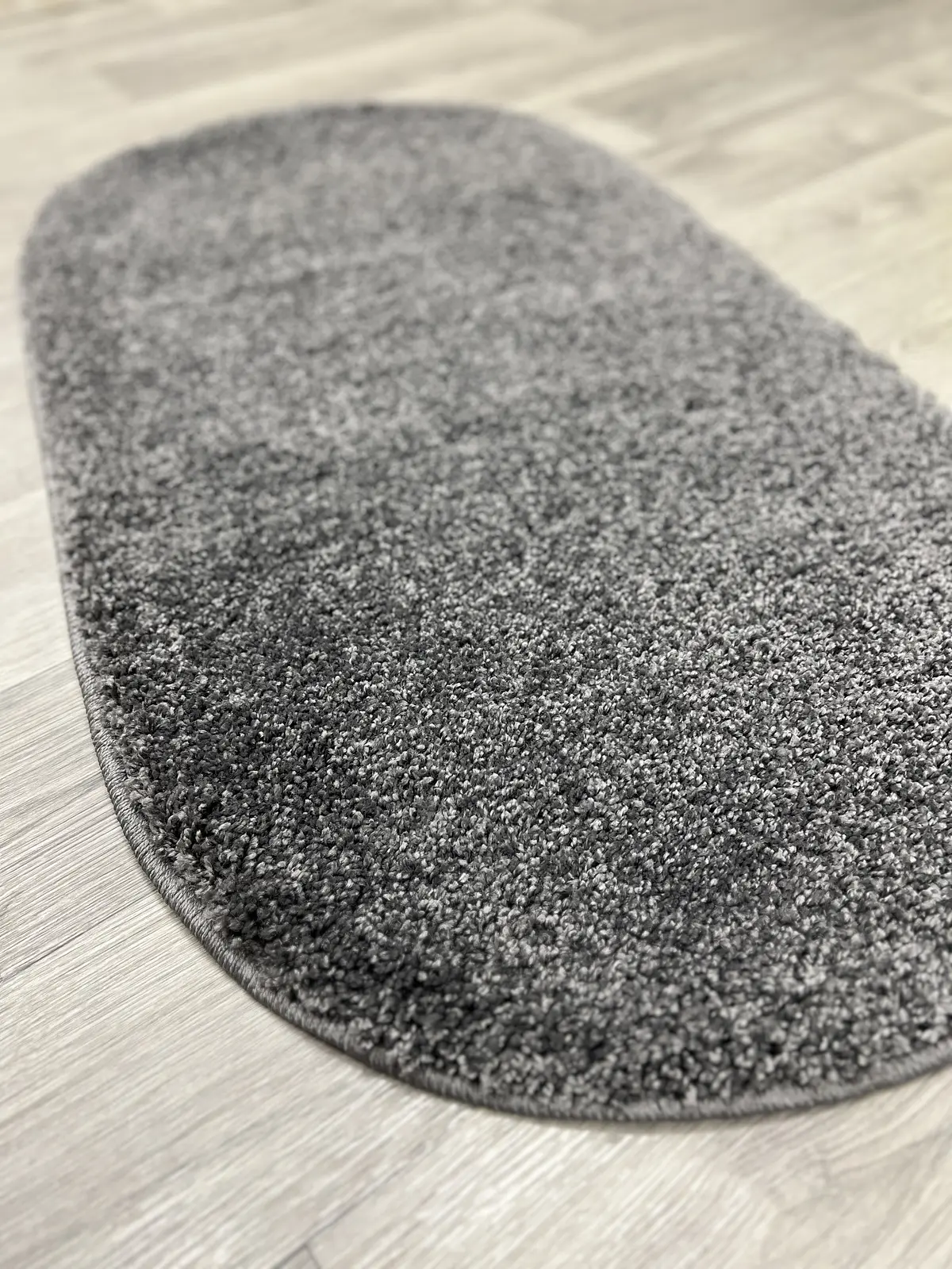 Пухнастий килим Plumeria dark gray 12500/60