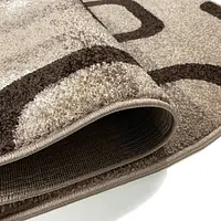 Килим фризе з невисоким ворсом Macio Beige 02574D