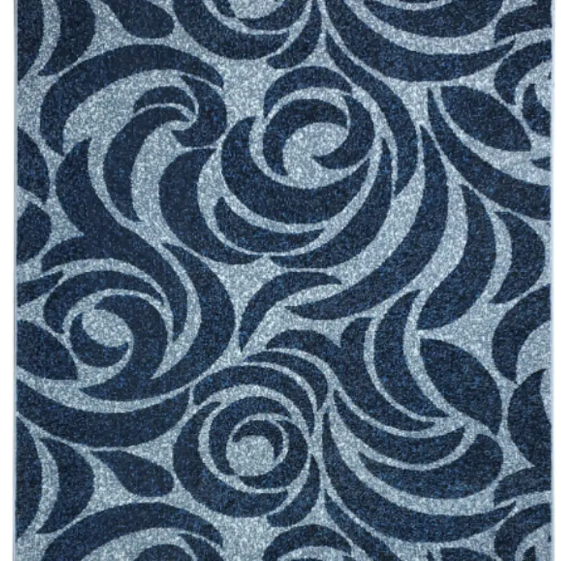 Килим фризе з невисоким ворсом Macio Gray/Blue 02575A