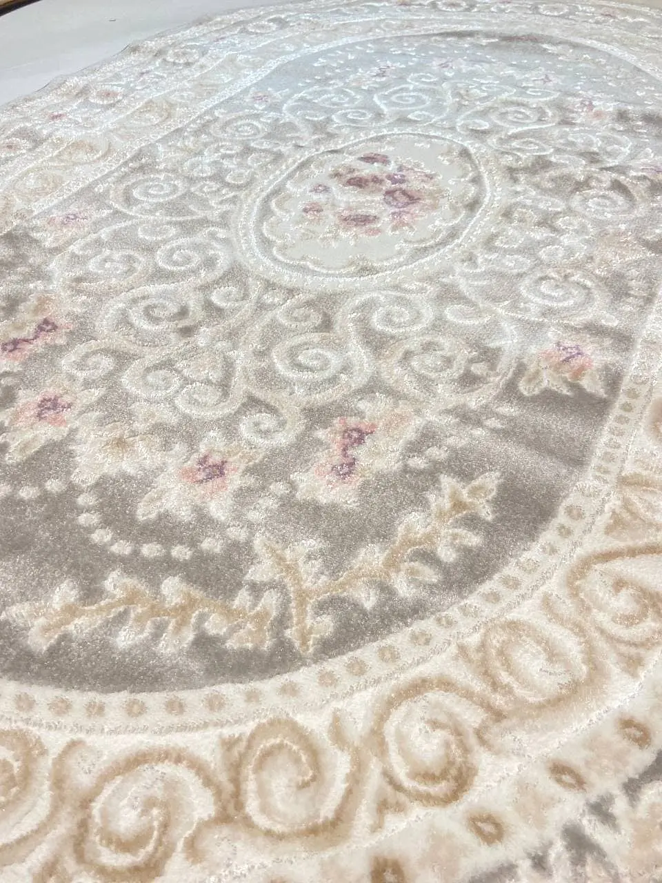 Класичний килим Flora Gray P658B