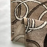 Килим фризе з невисоким ворсом Macio бежевий Beige 02793A
