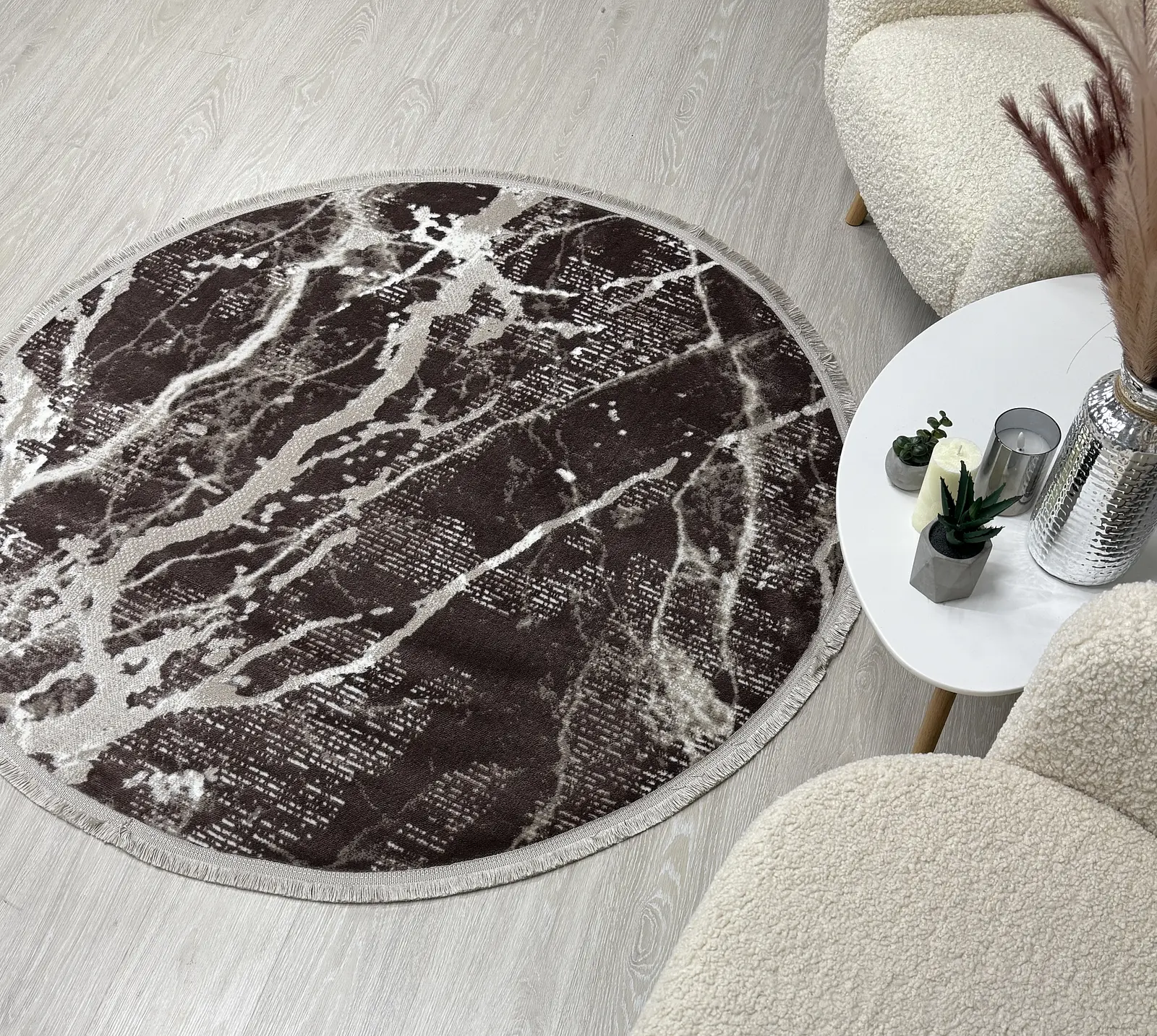 Килим з невисоким ворсом Vortex Коричневий 4640A A.KAHVE / KAHVE