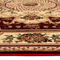 Килим фризе з невисоким ворсом Florea red червоний 531/110