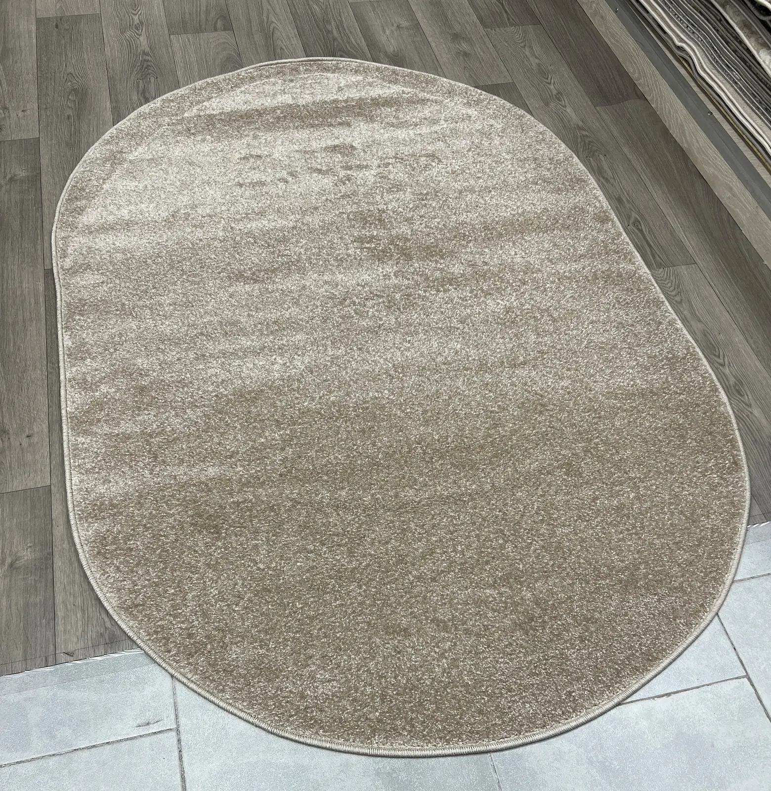 Килим фризе з невисоким ворсом Lumis L.Beige 00000A