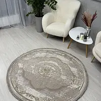 Килим з комбінованим ворсом и термоусадкой Glacia BEIGE 08352A