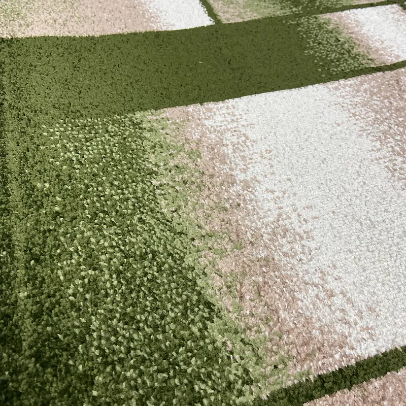Килим фризе з невисоким ворсом Macio Beige\Green 02626A