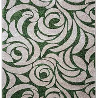 Килим фризе з невисоким ворсом Macio Beige\Green 02575A