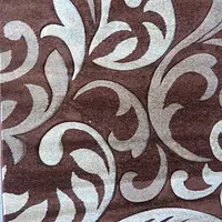 Килим з художньою стрижкою Curlex BROWN 4397A