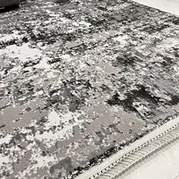 Килим з комбінованим ворсом и термоусадкой Glacia Gray 03935A