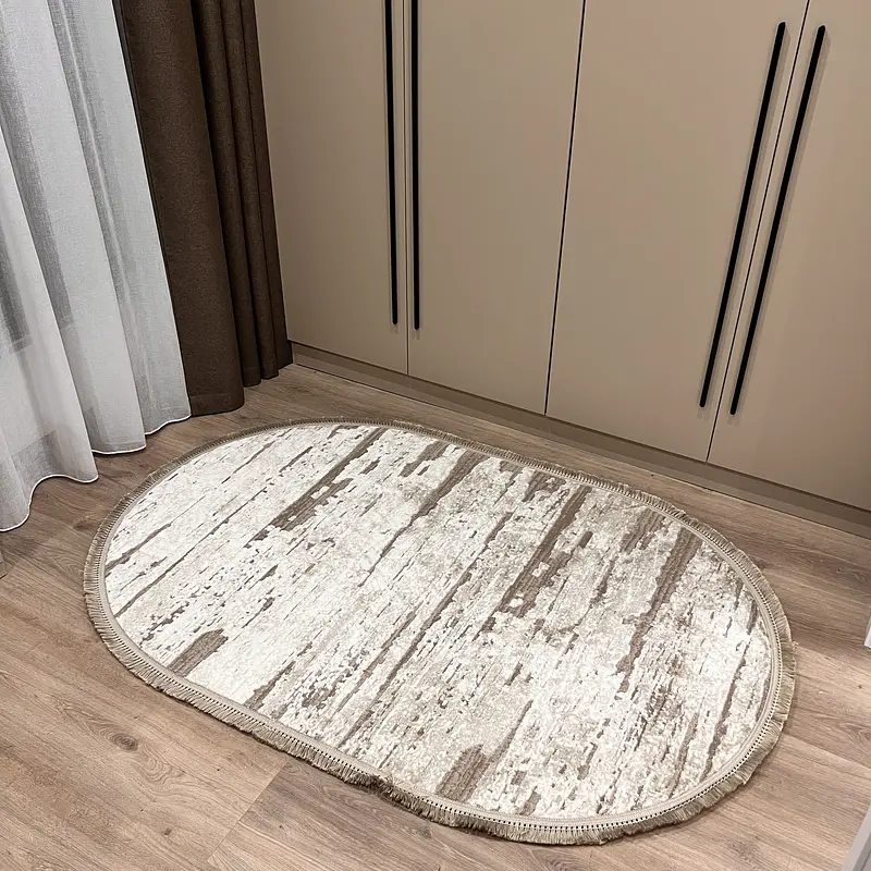 Килим з комбінованим ворсом и термоусадкой Glacia BEIGE 03648A