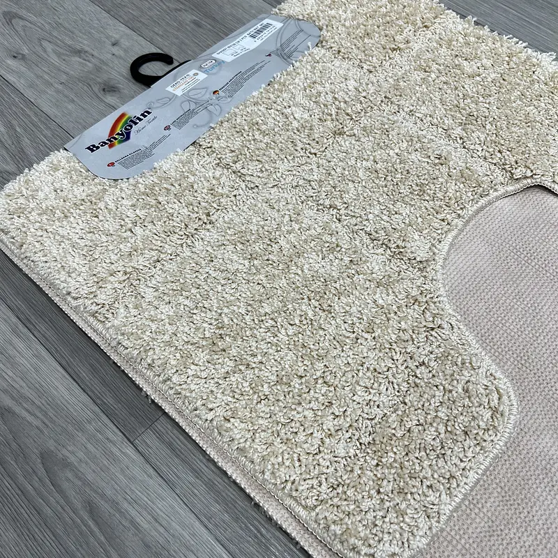 Набір килимків у ванну кімнату Plumis в комплекті з килимком для туалету Aquino S02 Рожевий + Fuchsia